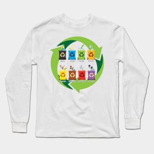 'Recycling Garbage Trash Truck' Awesome Truck Gift Shirt Long Sleeve T-Shirt